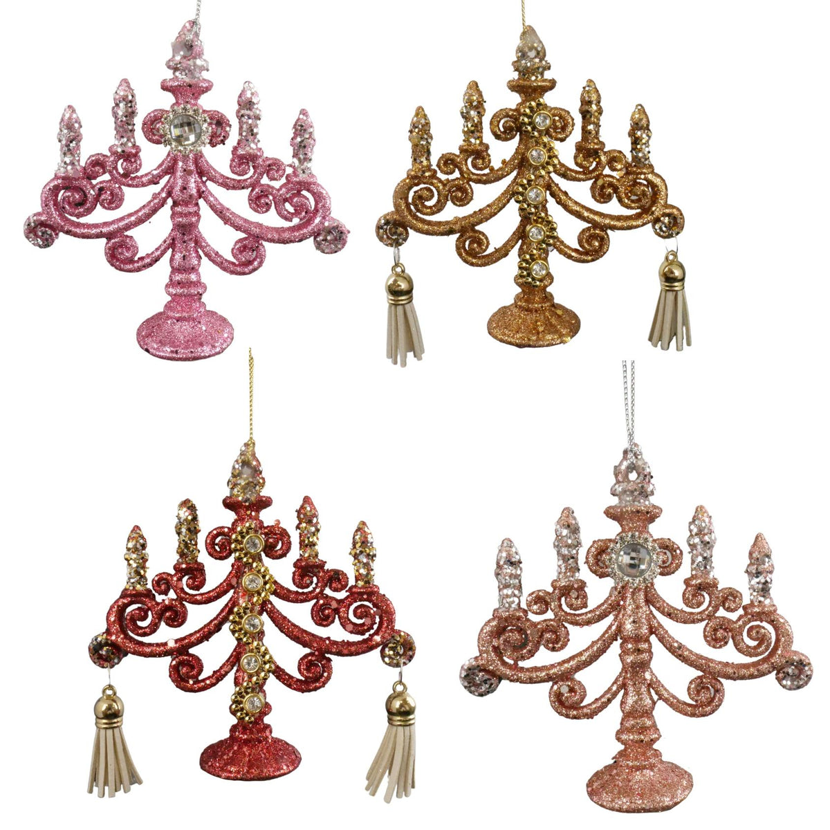 plastic candle orn 4/a