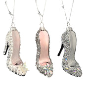 glass high heels orn x 3.
