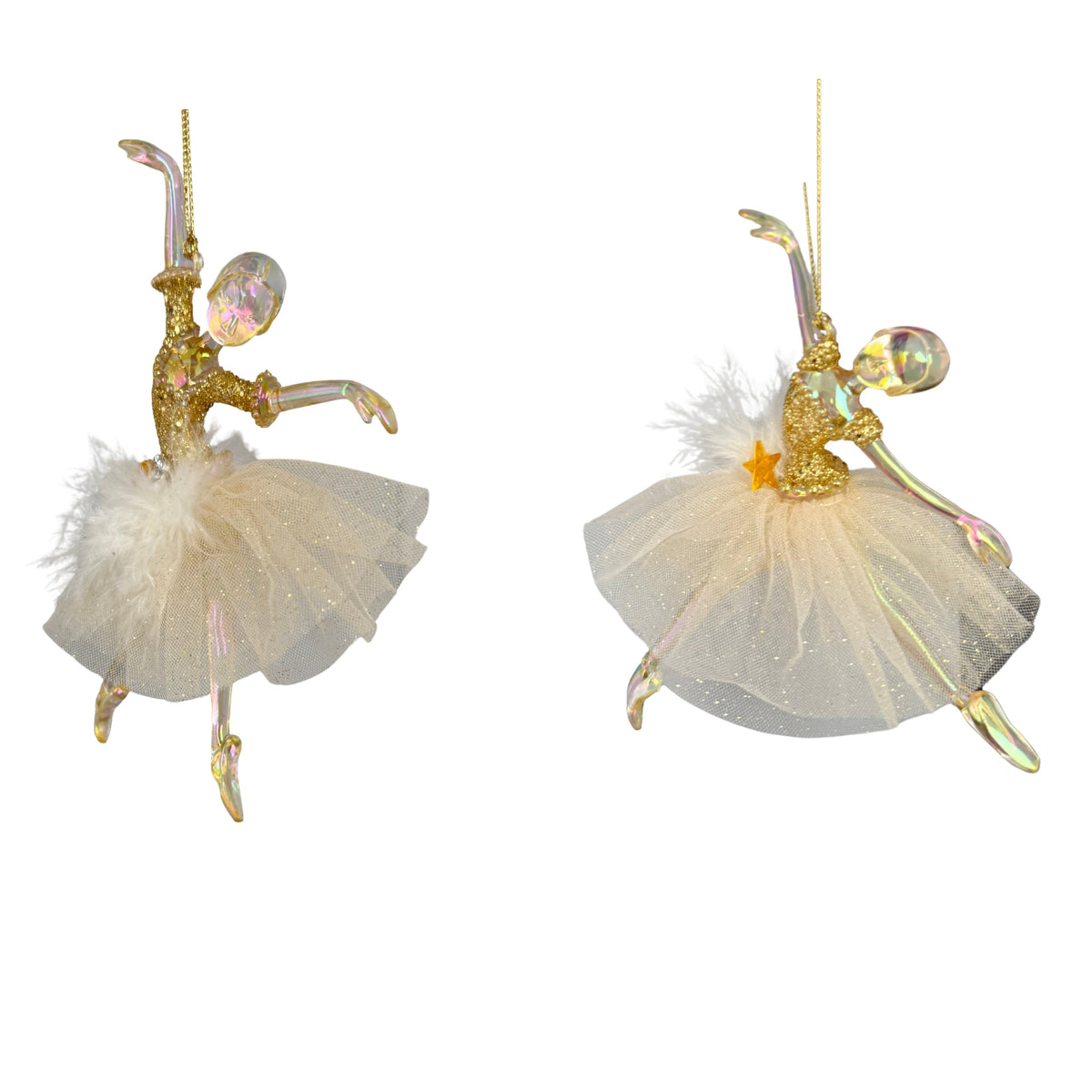plastic ballerina orn x 2.