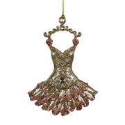 acrylic rosegold dress orn 2/a